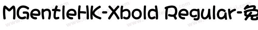 MGentleHK-Xbold Regular字体转换
